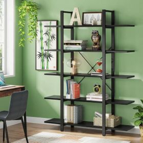 Bookshelf, Vintage Industrial Style Bookcase,black