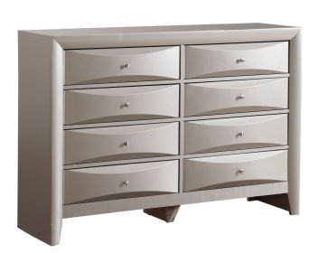 Glory Furniture Marilla G1503-D Dresser , Silver Champagne