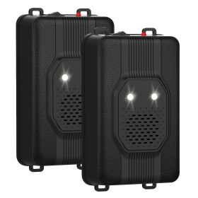 2 Pack Under Hood Ultrasonic Rodent Repeller Rodent Control Deterrent Chaser Blocker For Vehicle Indoor With Strobe Light 3 Power Supplies (Option: 2Pcs)