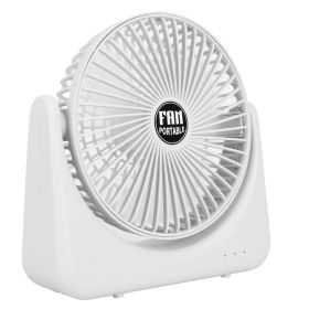 6.5in Desk Fan USB Powered 2 Speeds Table Cooling Fan Tilt Quiet Desktop Fan For Bedroom Office (Option: White2Gear)