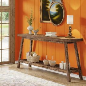 Console Table Sofa Table Entryway Table (Color: Brown)