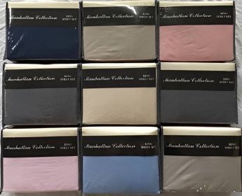Manhattan Collection Microfiber 4 Pc Solid Sheet Sets (Bed Size: Twin)