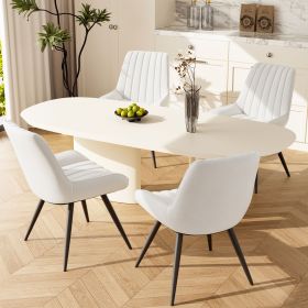 2-piece or 4-piece dining chair sets, suitable for use in dining rooms, living rooms and offices (Quantity: 2-piece, Color: White)