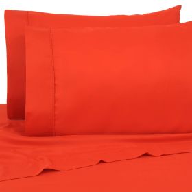 Premier Colorful Bright 4 pc Microfiber Sheet Sets (Color: Bright Red, size: Twin)