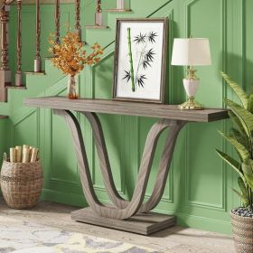 Console Table (Color: Light Grey)